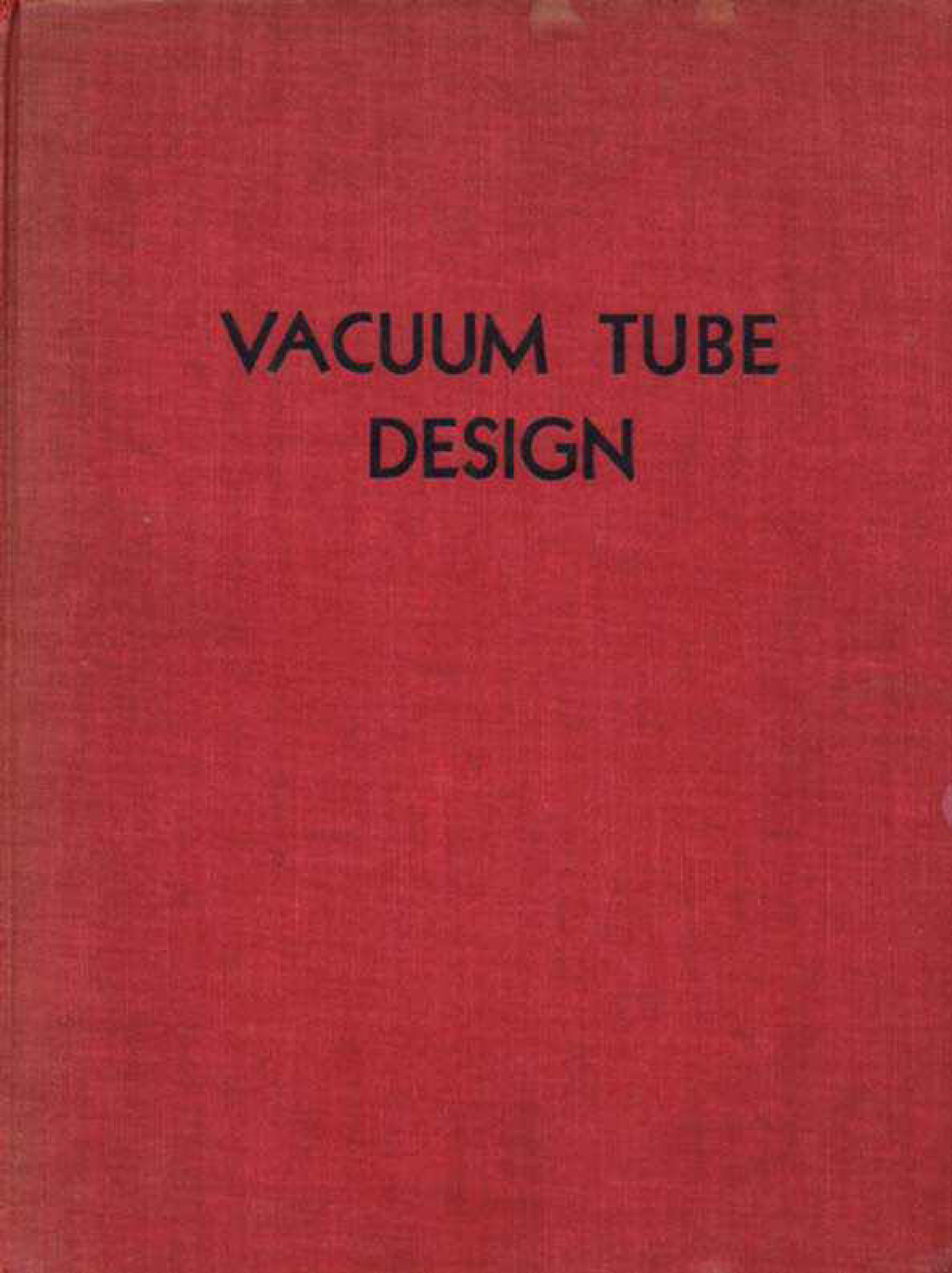 Vacuum Tube Design 1940